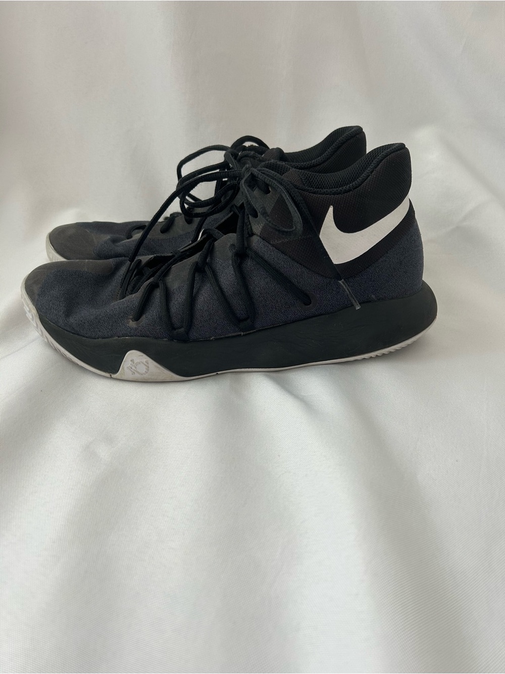 Nike KD Trey 5 V Black and White Mid-Top Basketball Sneakers